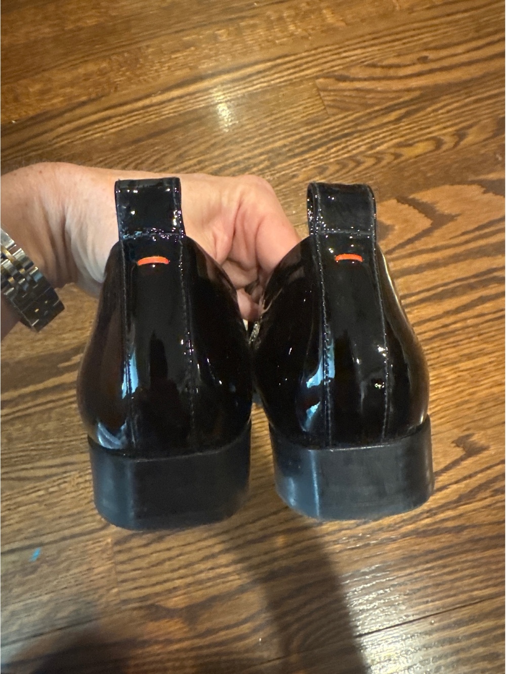 Aeyde Julie 30mm Paten Leather Loafers Size 38 $481 - Picture 8 of 10